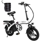 Vélo électrique Honey Whale S6-S - Moteur 350W Batterie 48V10.4AH Autonomie 40KM Frein à disque - Blanc