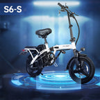 Vélo électrique Honey Whale S6-S - Moteur 350W Batterie 48V10.4AH Autonomie 40KM Frein à disque - Blanc