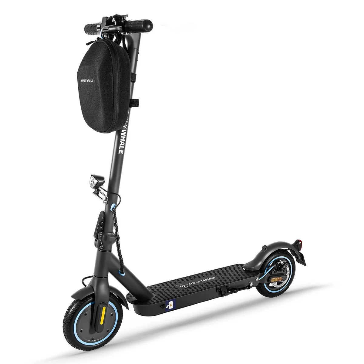 Trottinette électrique Honey Whale E9 avec certificat d'homologation ABE - Moteur 330W Batterie 36V7.5AH Autonomie 25KM Frein à disque - Noir