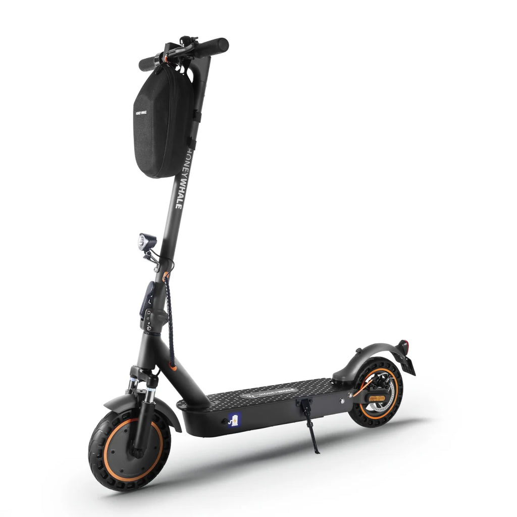 Trottinette électrique Honey Whale E9 MAX avec certificat d'homologation ABE - Moteur 450W Batterie 36V10AH Autonomie 40KM Frein à disque - Noir