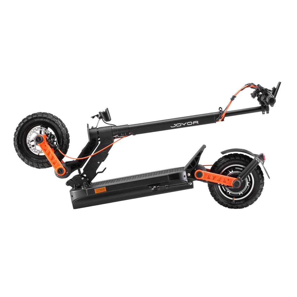 JOYOR S5 PRO Electric Scooter with ABE Certification - 500W Motor 48V26AH Battery 55KM Range Disc Brakes - Black