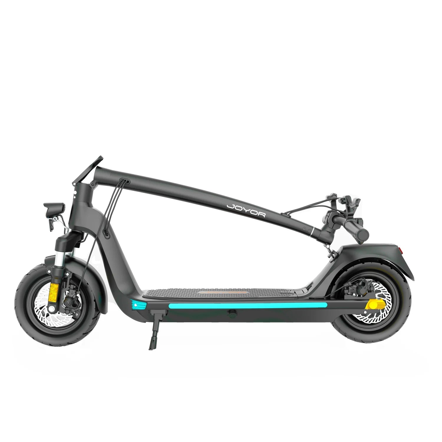 Trottinette électrique pliable JOYOR C10 - Moteur 500W Batterie 48V10.4AH Pneus 10 pouces Freins à disque et éclairage - Noir