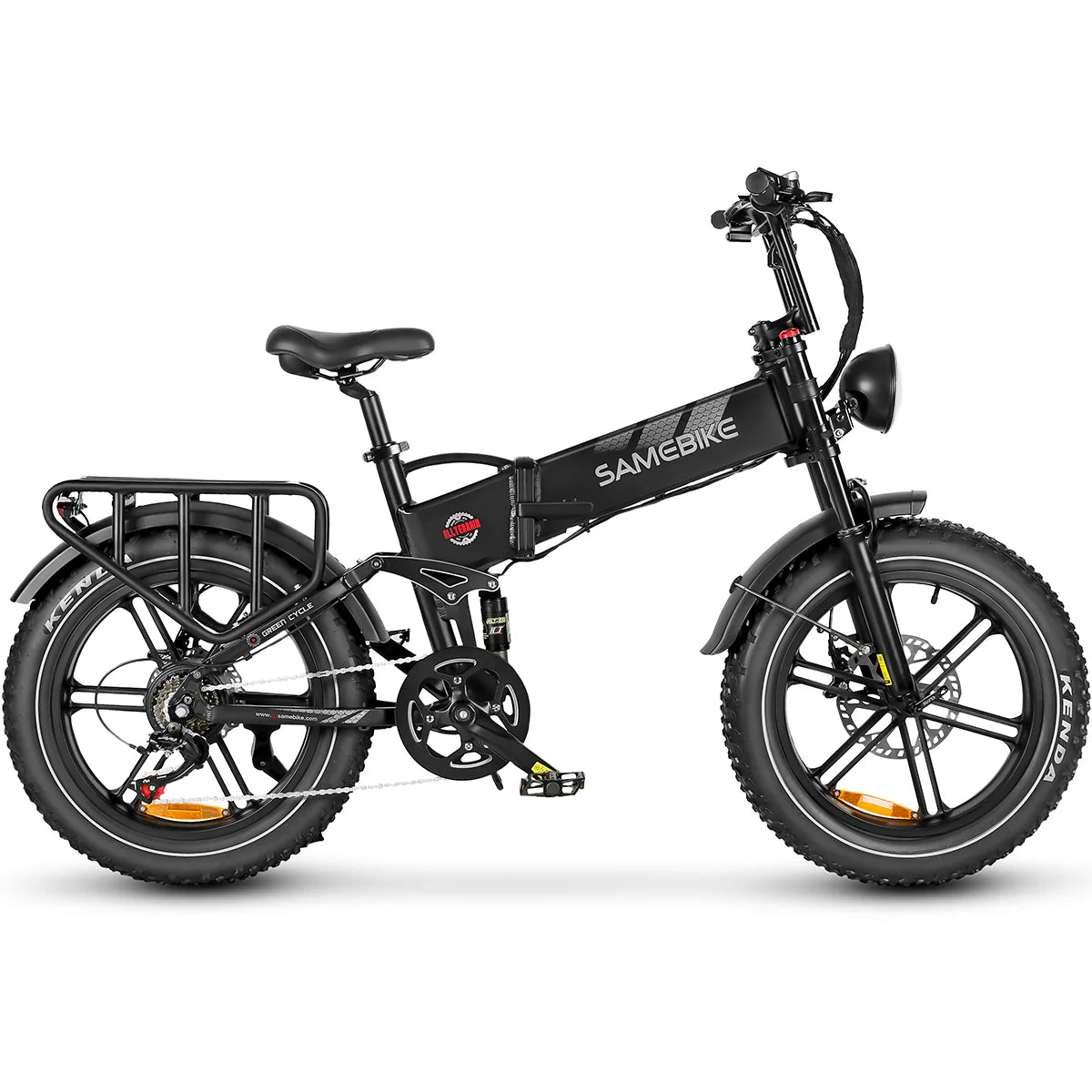 SAMEBIKE RS-A02 Elektrofahrrad – Leistung 750 W, Akku 48 V, 17 Ah, Reichweite 55 km, hydraulische Scheibenbremse – Schwarz