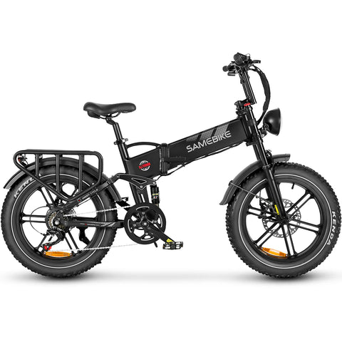 SAMEBIKE RS-A02 Elektrofahrrad – Leistung 750 W, Akku 48 V, 17 Ah, Reichweite 55 km, hydraulische Scheibenbremse – Schwarz