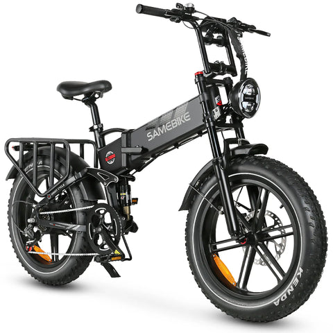 SAMEBIKE RS-A02 Elektrofahrrad – Leistung 750 W, Akku 48 V, 17 Ah, Reichweite 55 km, hydraulische Scheibenbremse – Schwarz