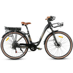 SAMEBIKE RS-A07 Vélo électrique – Puissance 500 W, Batterie 36 V/13 Ah, Autonomie 40 km, Frein à disque mécanique – Noir