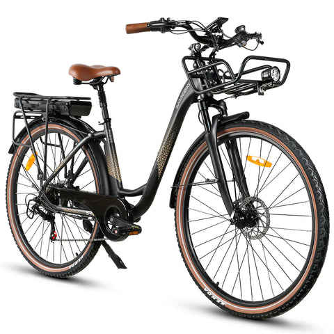 SAMEBIKE RS-A07 Elektrofahrrad – Leistung 500 W, Akku 36 V/13 Ah, Reichweite 40 km, mechanische Scheibenbremse – Schwarz
