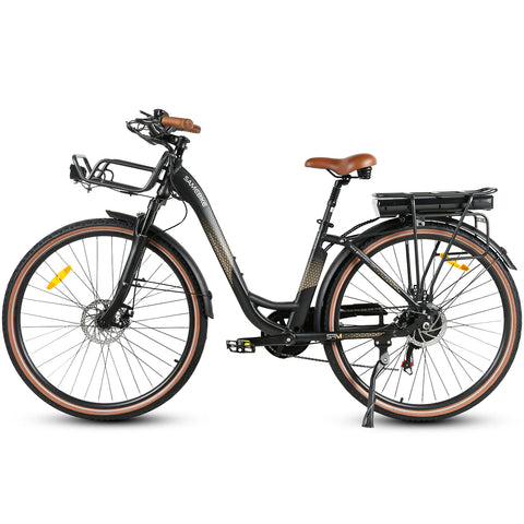 SAMEBIKE RS-A07 Elektrofahrrad – Leistung 500 W, Akku 36 V/13 Ah, Reichweite 40 km, mechanische Scheibenbremse – Schwarz