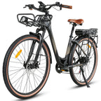SAMEBIKE RS-A07 Vélo électrique – Puissance 500 W, Batterie 36 V/13 Ah, Autonomie 40 km, Frein à disque mécanique – Noir