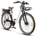 SAMEBIKE RS-A07 Vélo électrique – Puissance 500 W, Batterie 36 V, 13 Ah, Autonomie 40 km, Frein à disque mécanique – Blanc