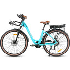 Vélo électrique SAMEBIKE RS-A07 – Puissance 500 W, batterie 36 V, 13 Ah, autonomie 40 km, frein à disque mécanique – Bleu