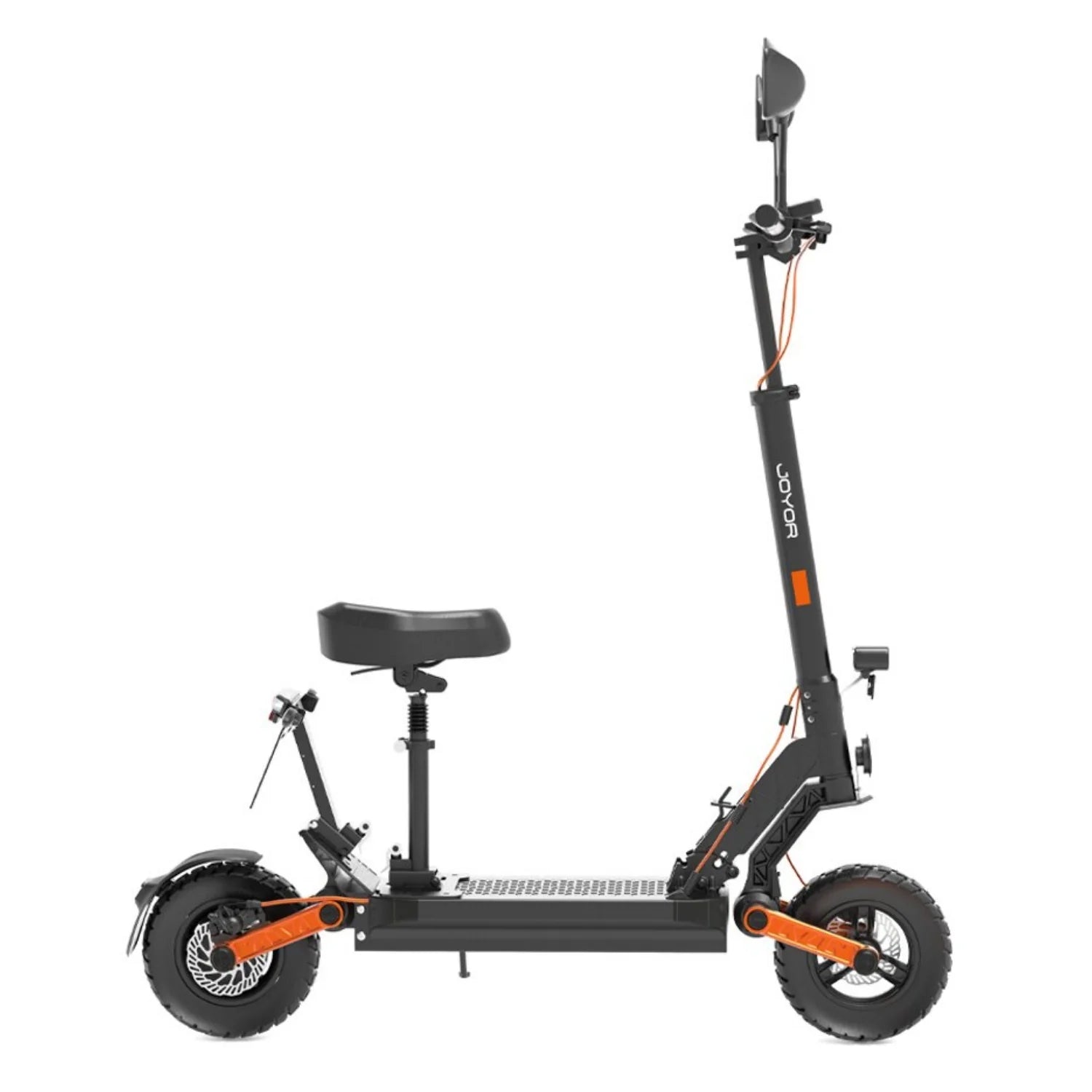 JOYOR S8E Foldable Electric Scooter - 800W Motor 48V26AH Battery 10 Inch Tires Disc Brakes & Light - Black