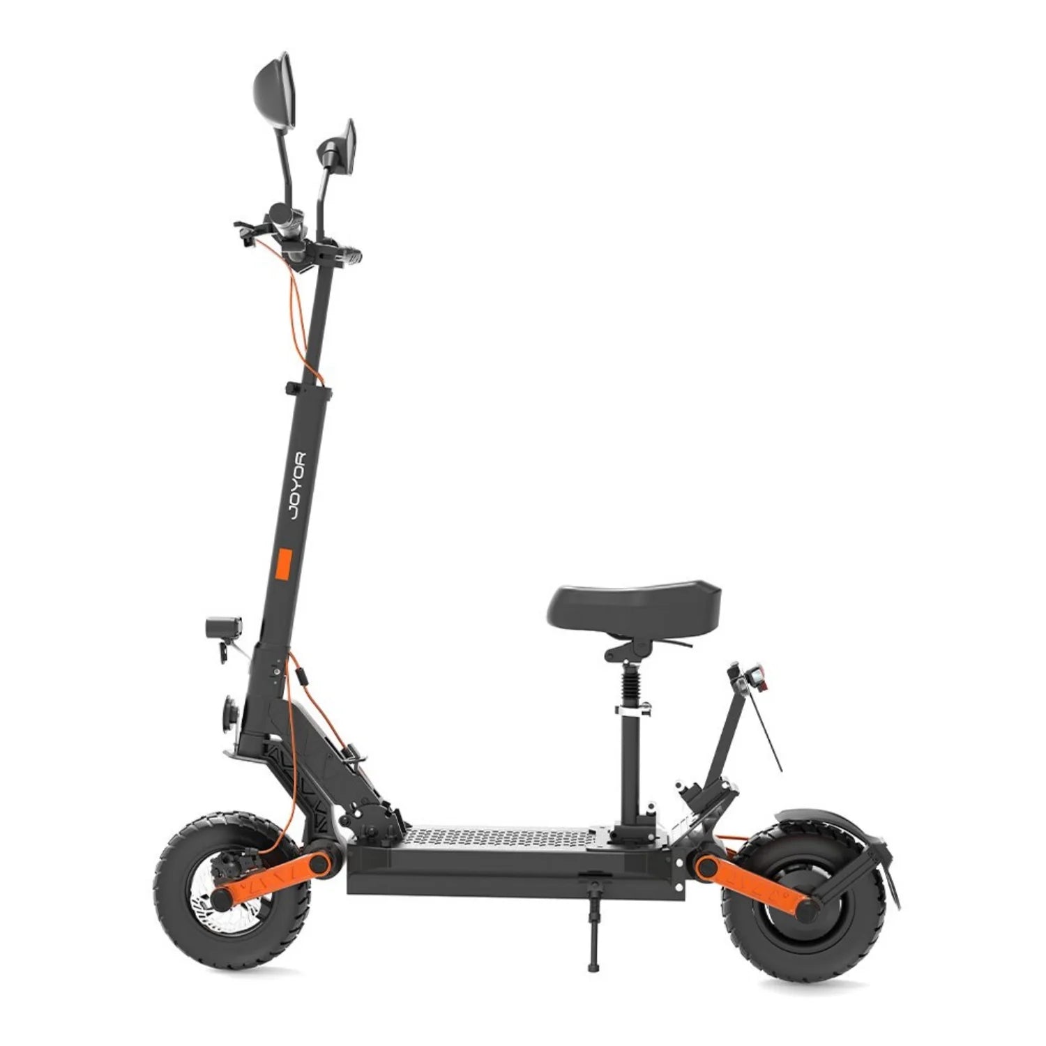 JOYOR S8E Foldable Electric Scooter - 800W Motor 48V26AH Battery 10 Inch Tires Disc Brakes & Light - Black