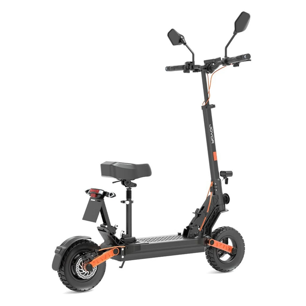 JOYOR S8E Foldable Electric Scooter - 800W Motor 48V26AH Battery 10 Inch Tires Disc Brakes & Light - Black