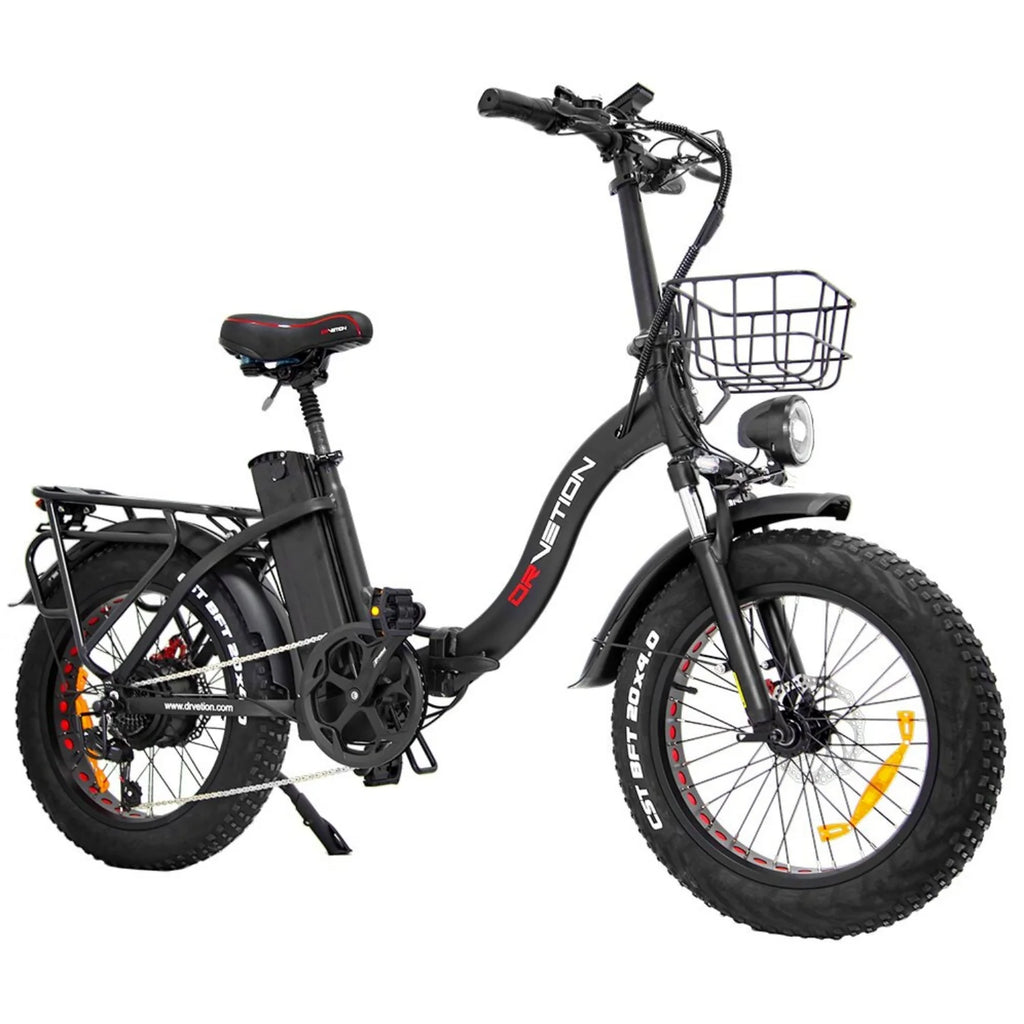 Electric Bicycle DrveTion CT20 - 750W Motor 48V15AH Battery 20 Inch Tires Disc Brake - Black