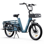 Vélo électrique ONESPORT OT01 - Moteur 650W Batterie 48V27AH Pneus 20 pouces Freins à disque hydrauliques - Bleu