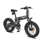 PVY Turbo Electric Bike - 250W Motor 48V13AH Battery 20 Inch Tires Foldable - Gray