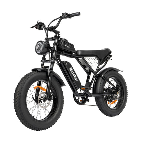 Ridstar Q20 Elektrofahrrad - 500W Motor 48V15Ah Batterie 20“ Reifen Mechanische Scheibenbremsen - Schwarz