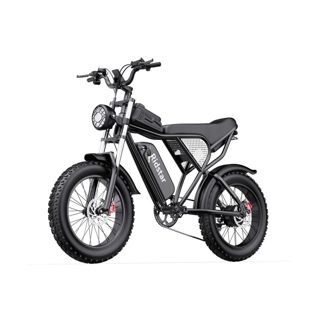Ridstar Q20 Electric Bicycle - 750W Motor 48V20Ah Battery 20" Tires Hydraulic Disc Brakes - Black