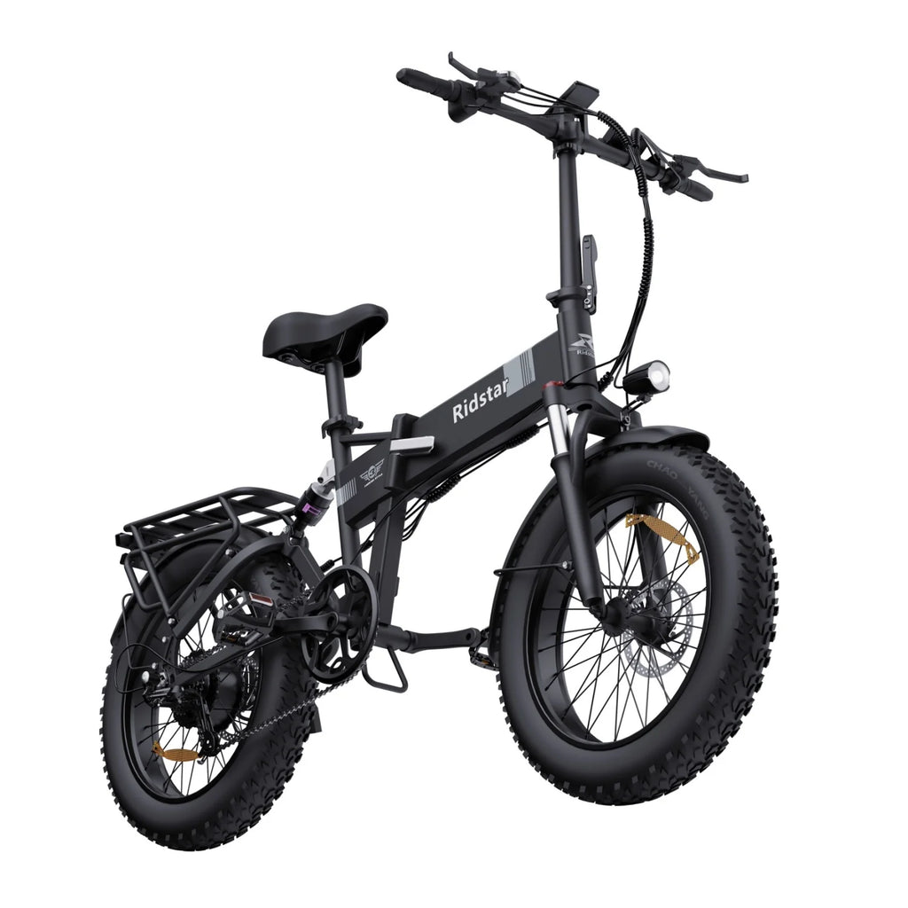 Vélo électrique Ridstar H20 - Moteur 500W Batterie 48V15Ah Pneus 20" Freins à disque mécaniques - Noir