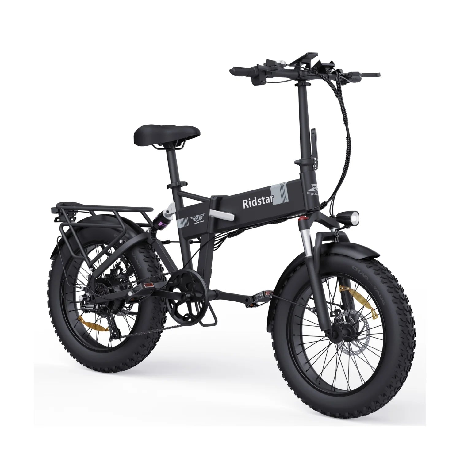 Vélo électrique Ridstar H20 - Moteur 500W Batterie 48V15Ah Pneus 20" Freins à disque mécaniques - Noir