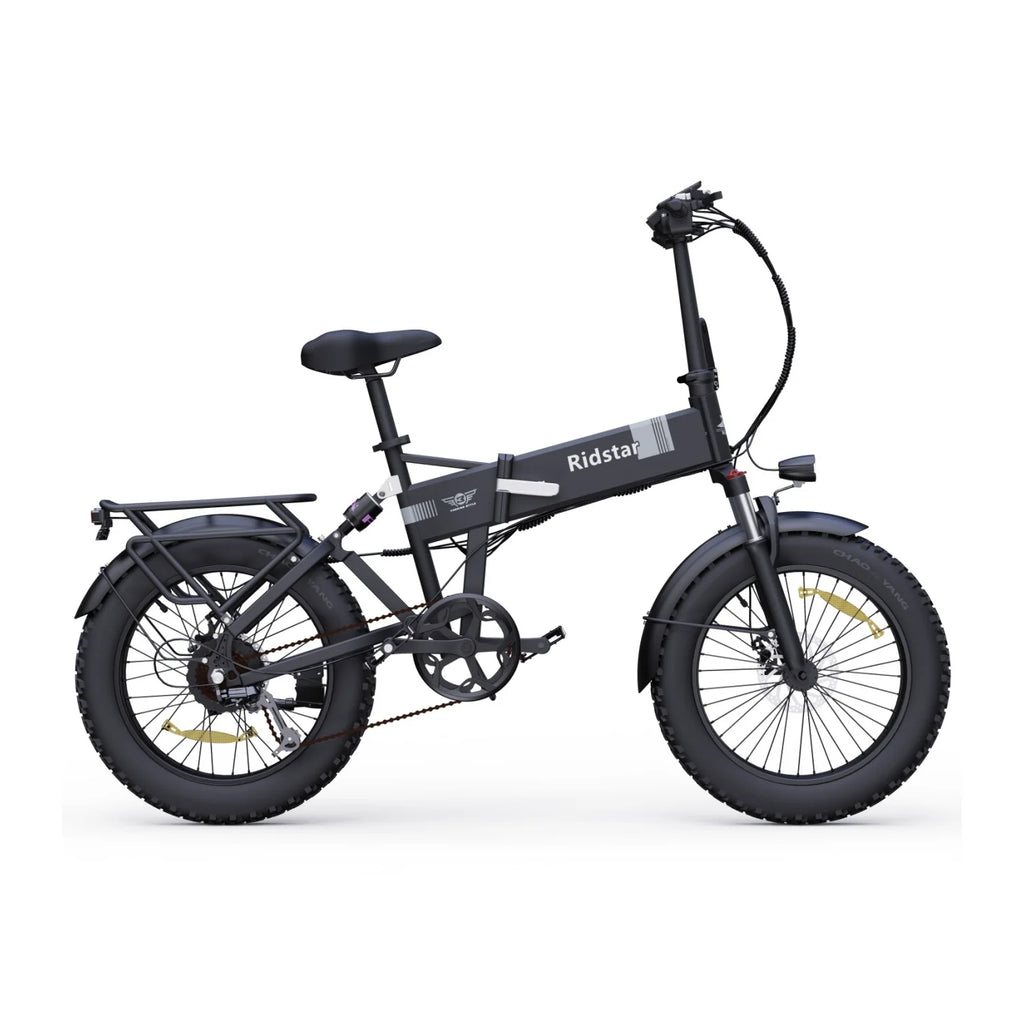 Vélo électrique Ridstar H20 - Moteur 500W Batterie 48V15Ah Pneus 20" Freins à disque mécaniques - Noir