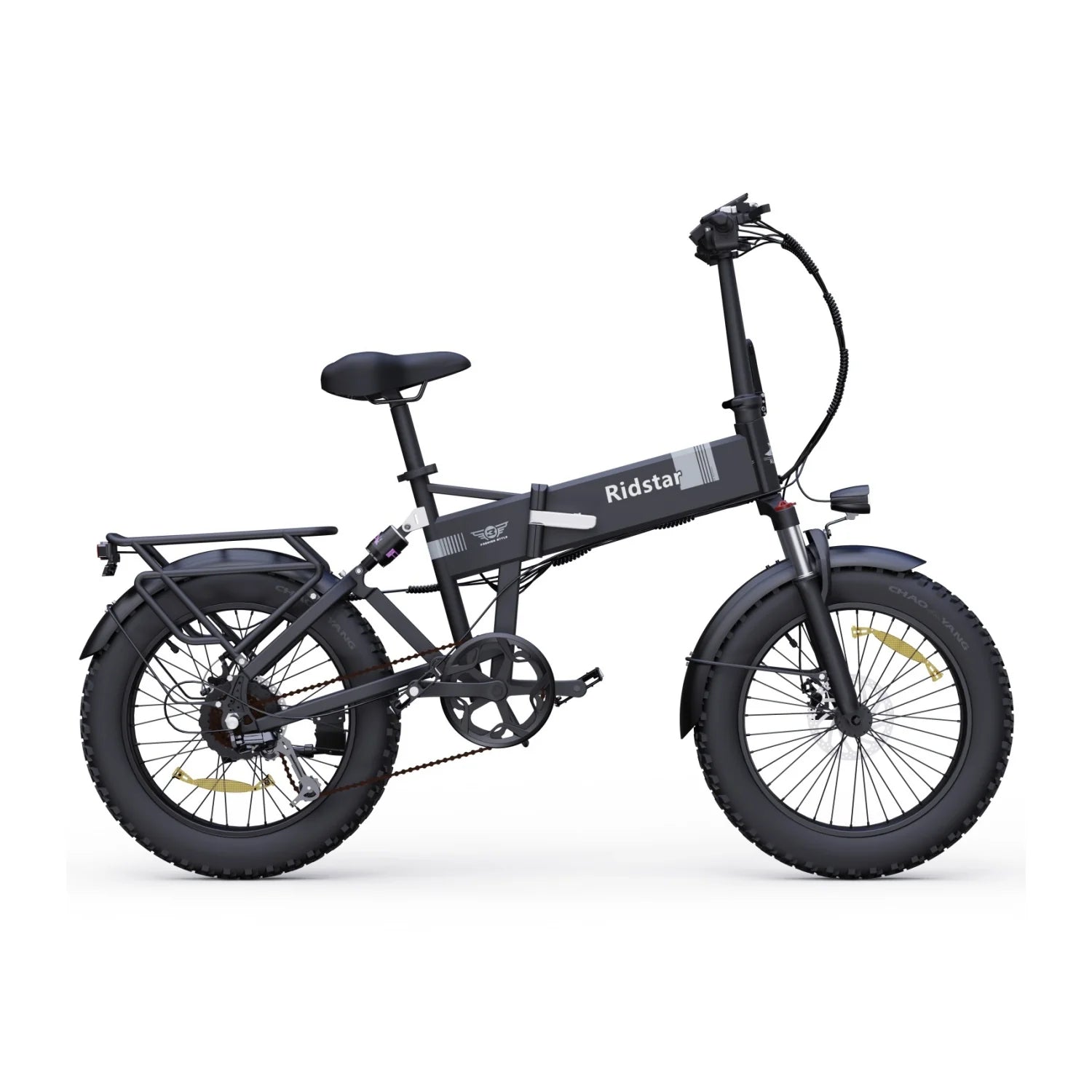 Vélo électrique Ridstar H20 - Moteur 500W Batterie 48V15Ah Pneus 20" Freins à disque mécaniques - Noir