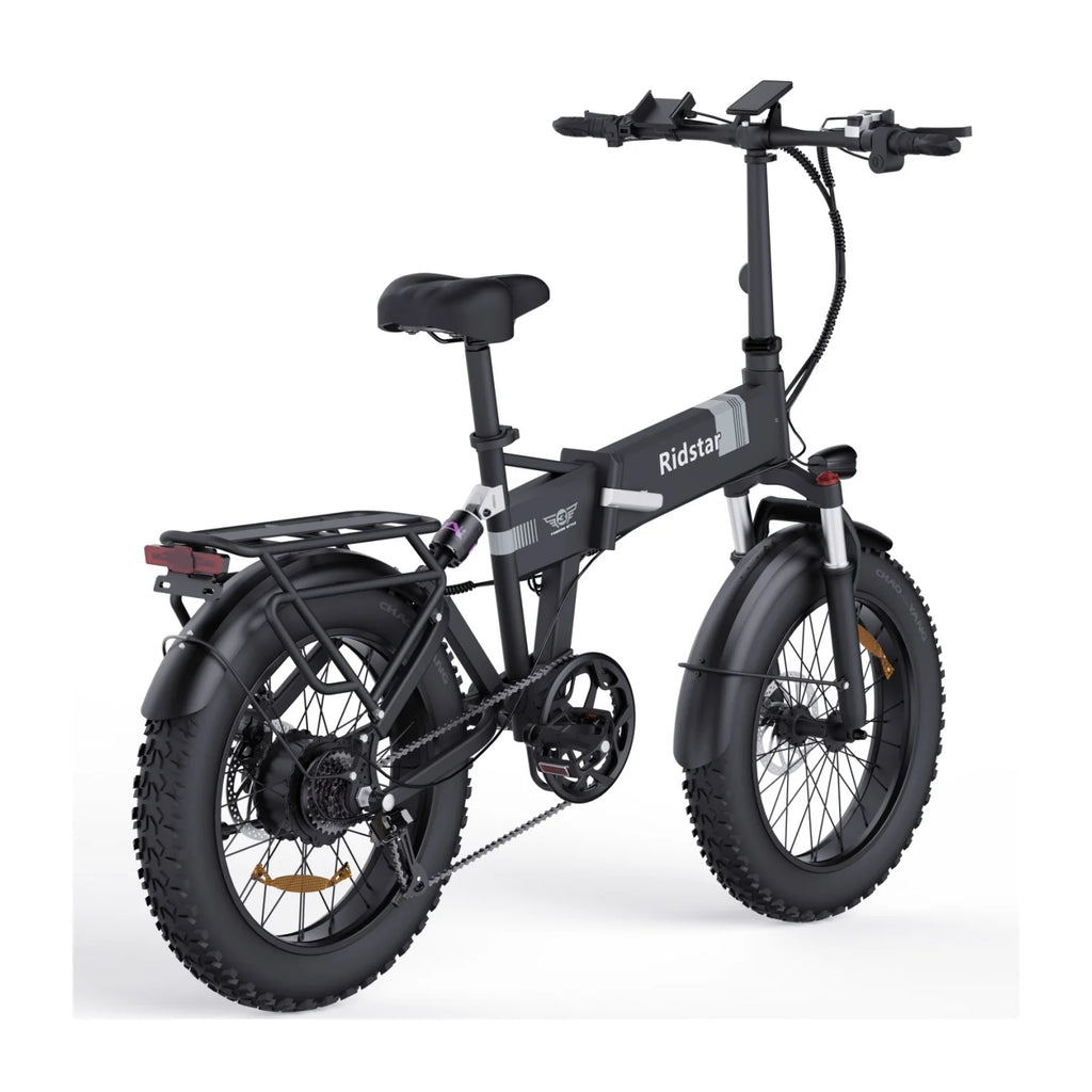 Vélo électrique Ridstar H20 - Moteur 500W Batterie 48V15Ah Pneus 20" Freins à disque mécaniques - Noir