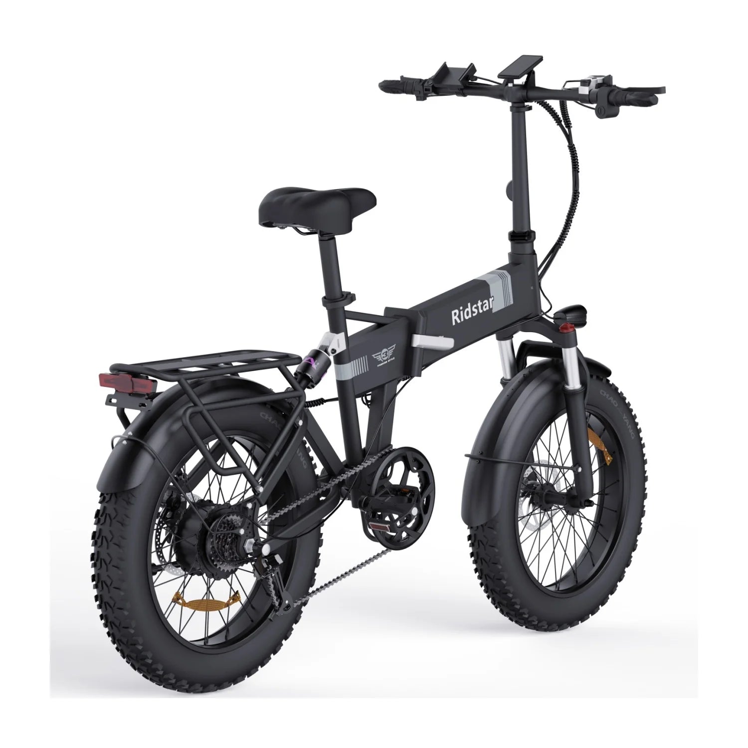 Vélo électrique Ridstar H20 - Moteur 500W Batterie 48V15Ah Pneus 20" Freins à disque mécaniques - Noir