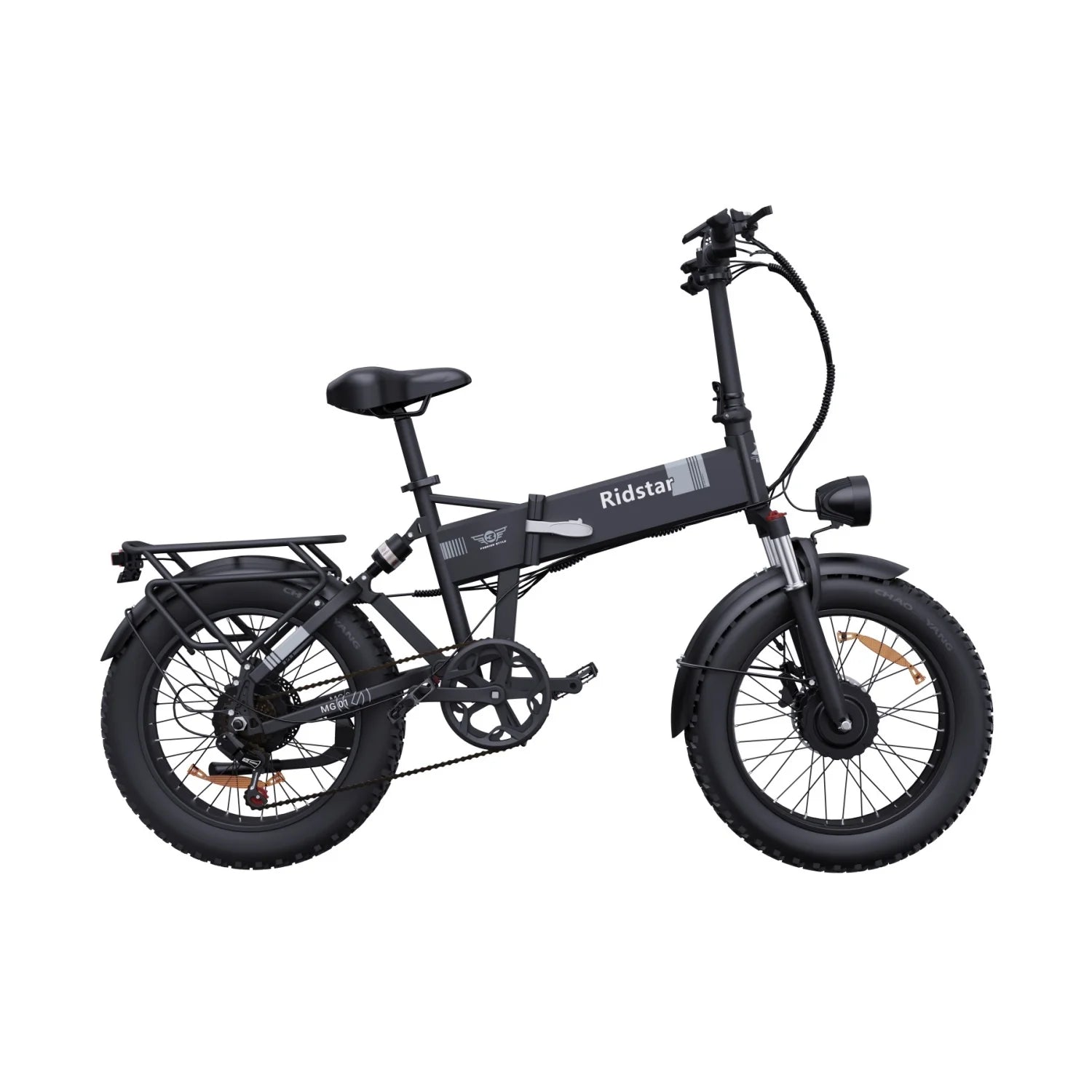 Vélo électrique Ridstar H20 Pro - Deux moteurs de 500 W, batterie 48 V 23 Ah, pneus de 20 pouces, freins à disque hydrauliques - Noir