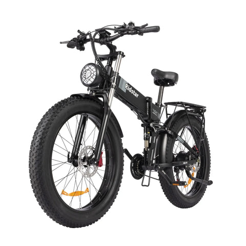 Ridstar H26 Pro Elektrofahrrad - 1000W Motor 48V23Ah Batterie 26“ Reifen Hydraulische Ölscheibenbremsen - Schwarz
