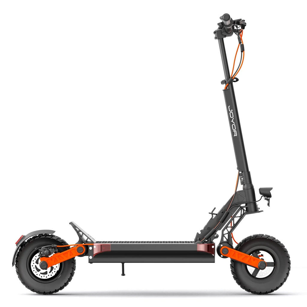 JOYOR S8 Trottinette Électrique Pliable - Moteur 600W Batterie 48V26AH Pneus 10 Pouces Frein à Disque Mécanique et Éclairage - Noir