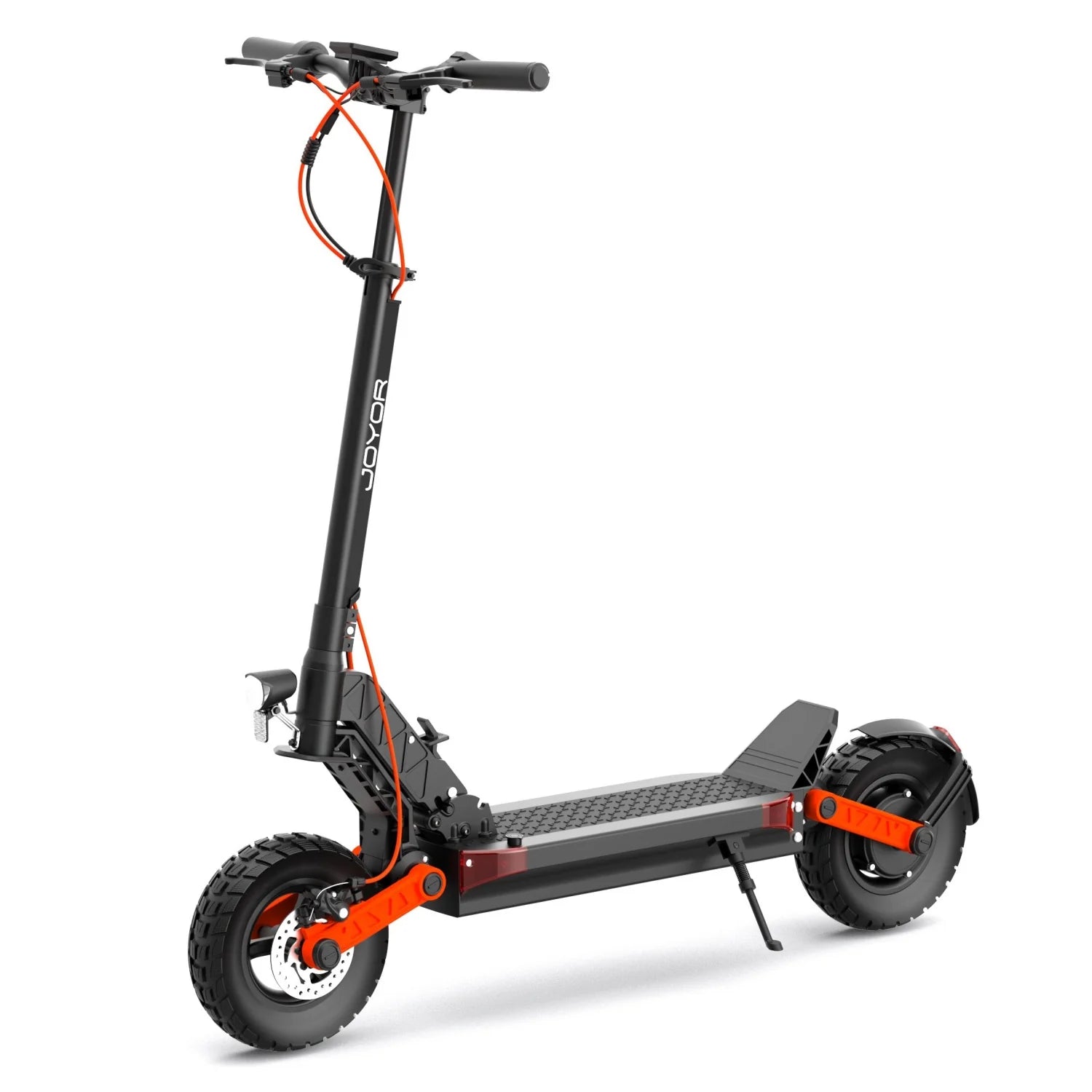 JOYOR S8 Trottinette Électrique Pliable - Moteur 600W Batterie 48V26AH Pneus 10 Pouces Frein à Disque Mécanique et Éclairage - Noir