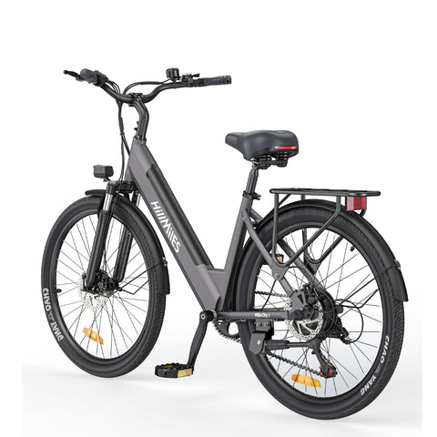 HillMilES MileCity 1 E-Bike - 250W Motor 36V13Ah Akku 26 Zoll Reifen Mechanische Scheibenbremsen - Grau