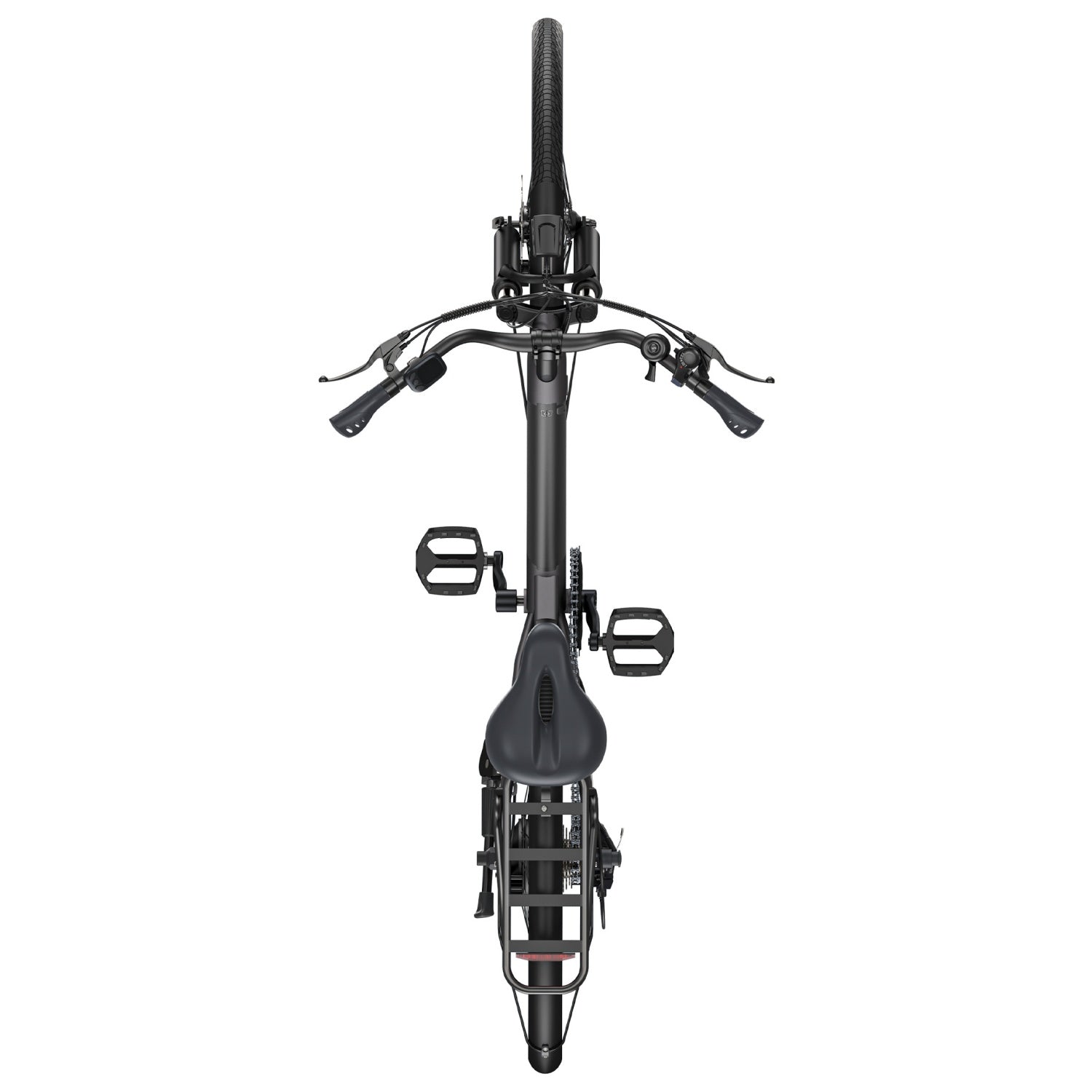 HillMilES MileCity 1 E-Bike - 250W Motor 36V13Ah Battery 26 Inch Tires Mechanical Disc Brakes - Gray