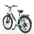 HillMilES MileCity 1 Vélo électrique - Moteur 250W Batterie 36V13Ah Pneus 26 pouces Freins à disque mécaniques - Vert