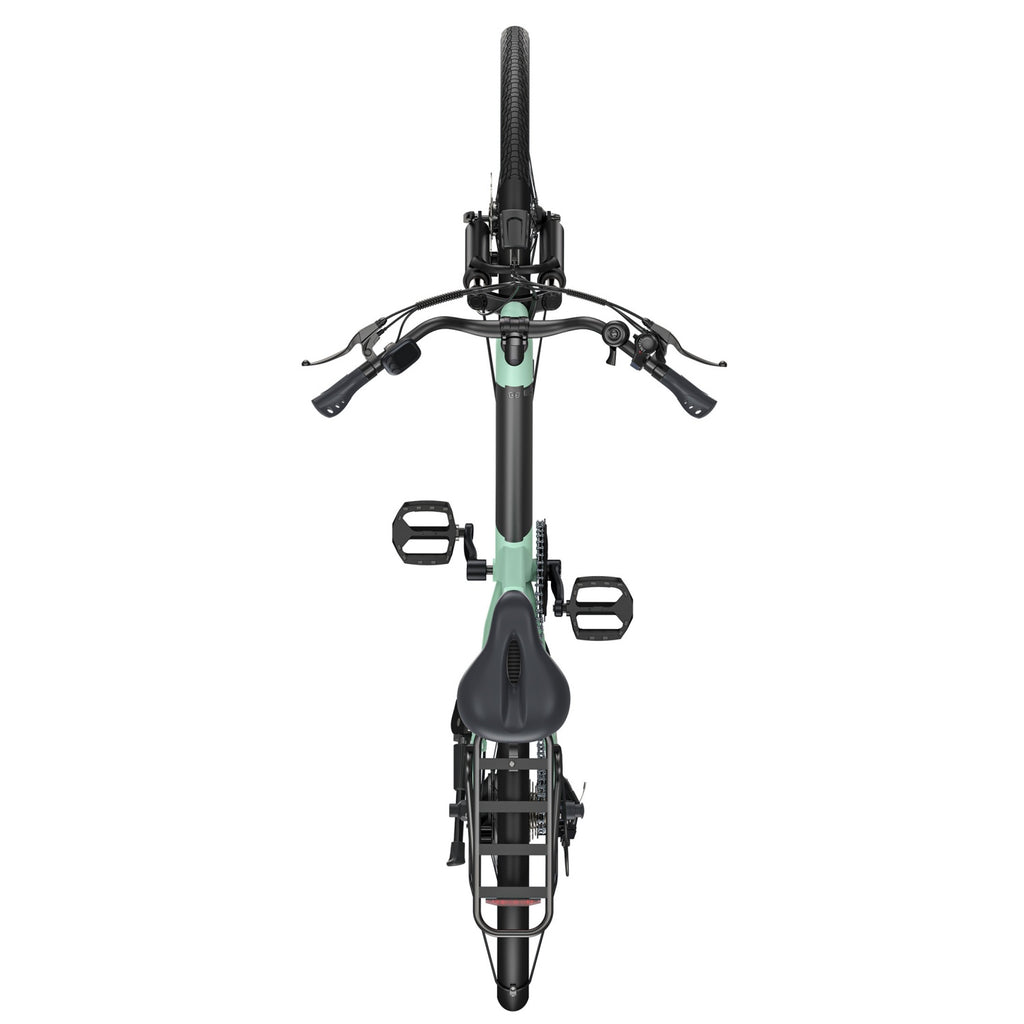 HillMilES MileCity 1 Vélo électrique - Moteur 250W Batterie 36V13Ah Pneus 26 pouces Freins à disque mécaniques - Vert