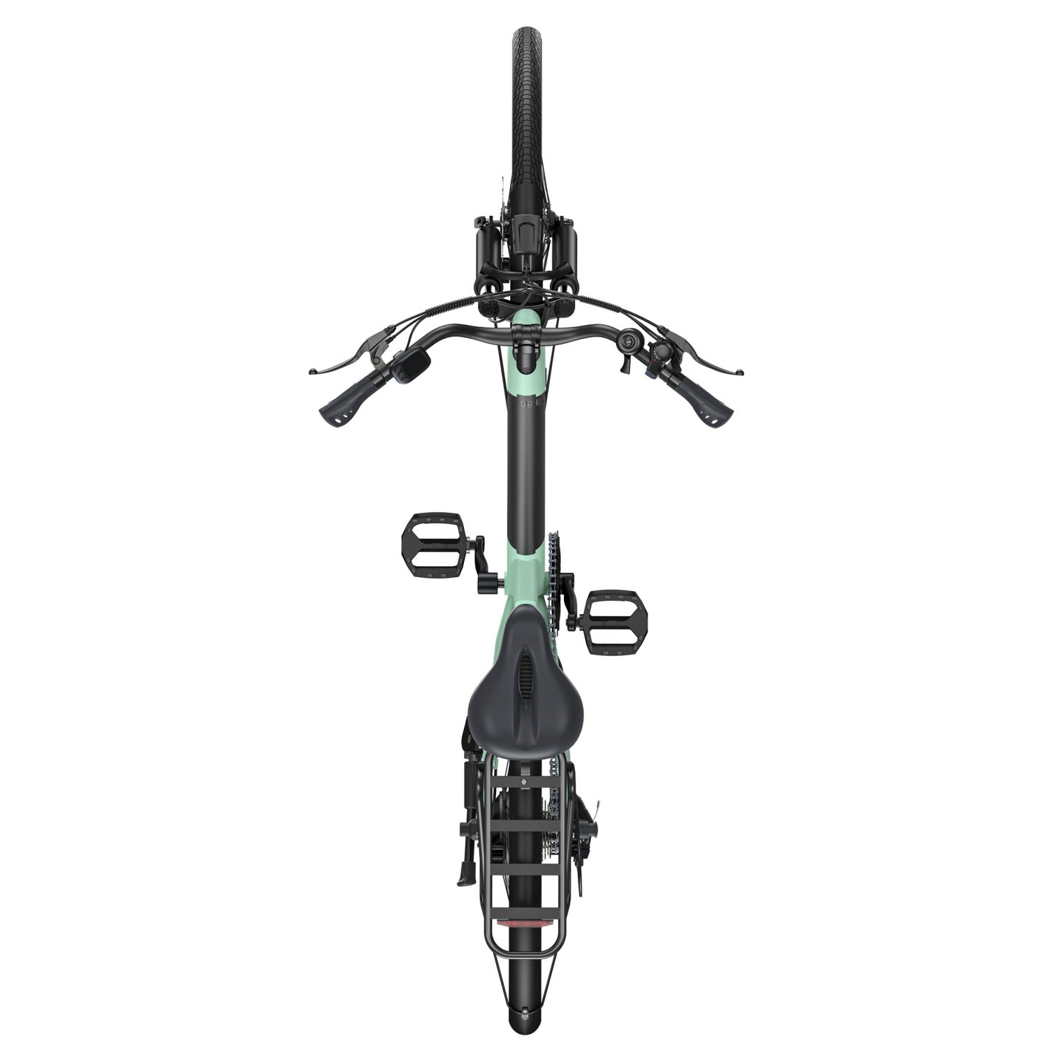 HillMilES MileCity 1 Vélo électrique - Moteur 250W Batterie 36V13Ah Pneus 26 pouces Freins à disque mécaniques - Vert