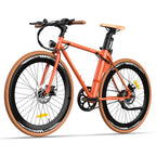 Electric Bicycle FAFREES F1 10AH - 250W Motor 36V10AH Battery 27.5 Inch Tires Mechanical Disc Brakes - Orange