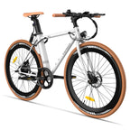 FAFREES F1 Electric Bicycles 10AH - 250W Motor 36V10AH Battery 27.5 Inch Tires Mechanical Disc Brakes - White