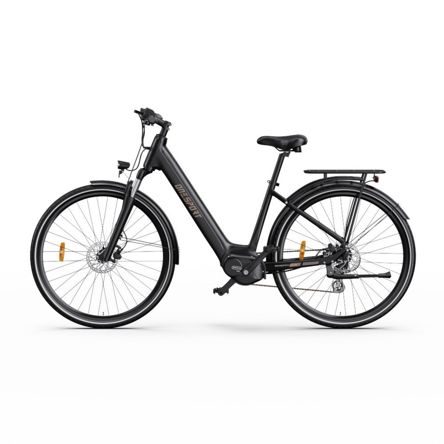 ONESPORT OT07 Electric Bicycle - 250W Motor 36V10.4AH Battery 27.5 Inch Tires Hydraulic Disc Brakes - Black