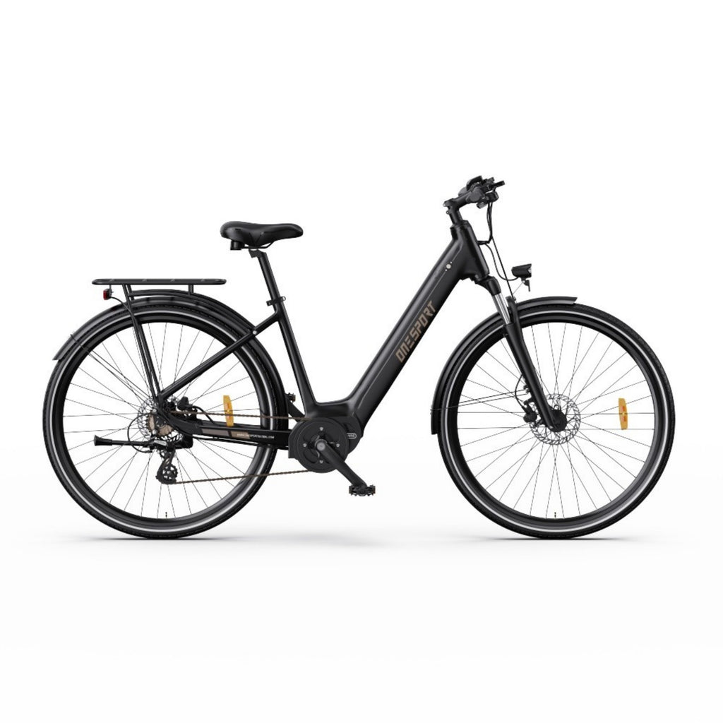 ONESPORT OT07 Electric Bicycle - 250W Motor 36V10.4AH Battery 27.5 Inch Tires Hydraulic Disc Brakes - Black