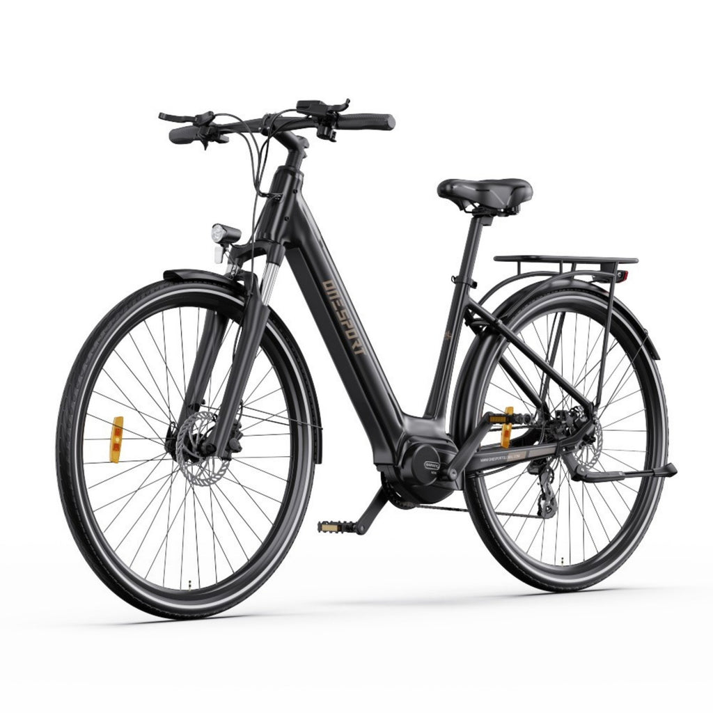ONESPORT OT07 Electric Bicycle - 250W Motor 36V10.4AH Battery 27.5 Inch Tires Hydraulic Disc Brakes - Black