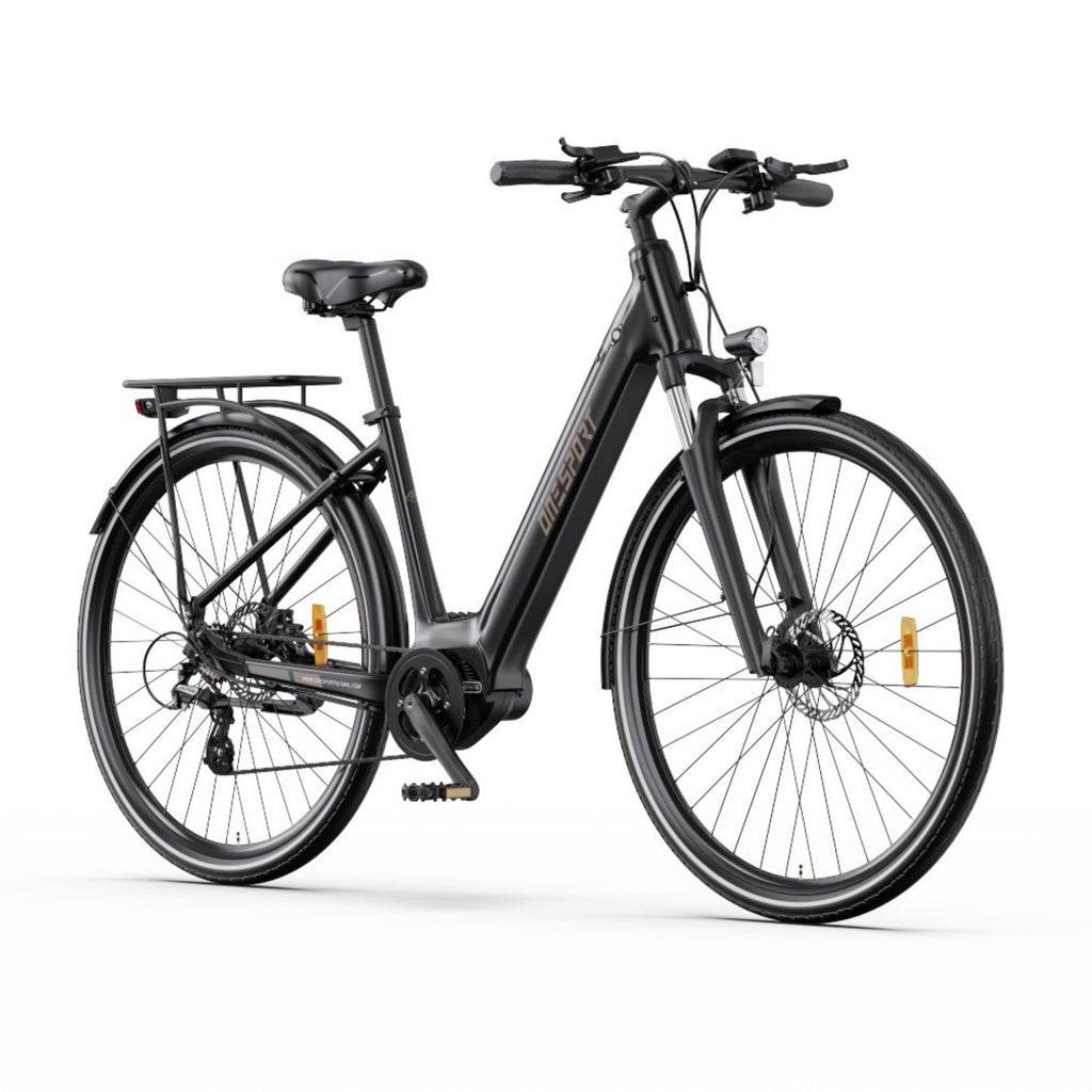 ONESPORT OT07 Electric Bicycle - 250W Motor 36V10.4AH Battery 27.5 Inch Tires Hydraulic Disc Brakes - Black