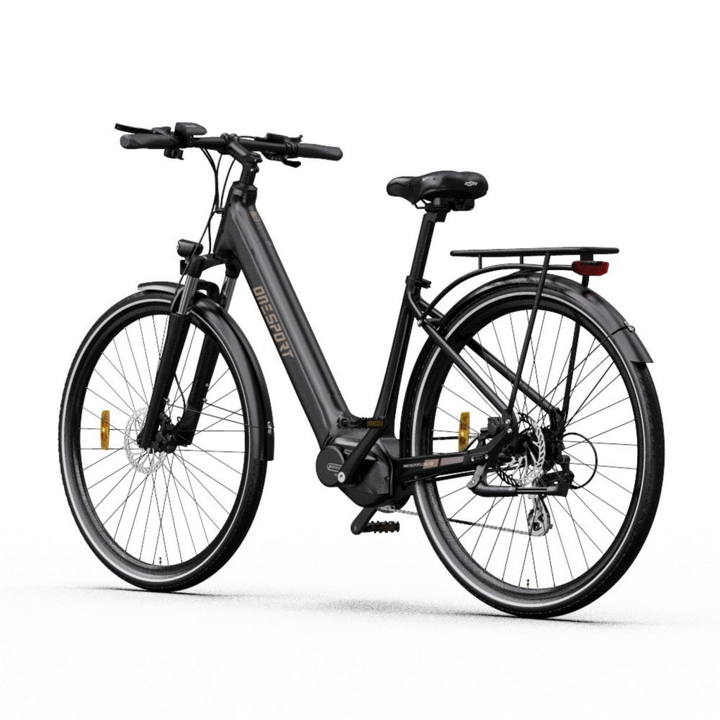 ONESPORT OT07 Electric Bicycle - 250W Motor 36V10.4AH Battery 27.5 Inch Tires Hydraulic Disc Brakes - Black