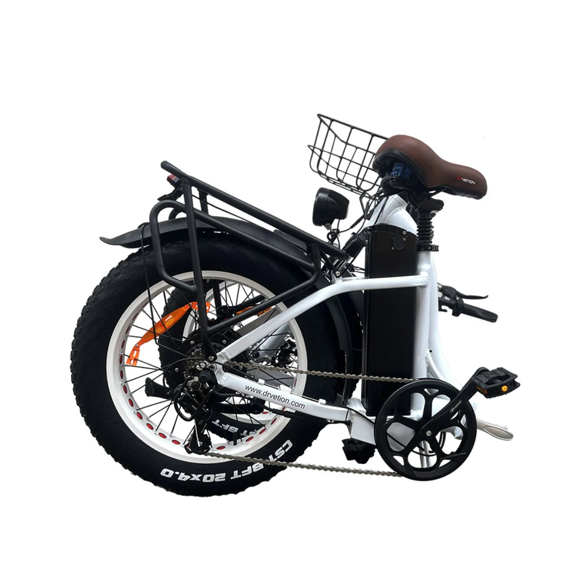 Vélo électrique DrveTion CT20 - Moteur 750W Batterie 48V10AH Roues 20 pouces Pliable - Blanc nacré