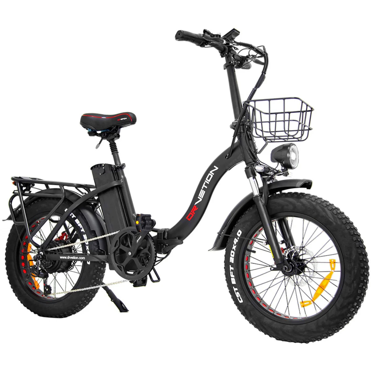 Vélo Électrique DrveTion CT20 - Moteur 750W Batterie 48V10AH Roues 20 Pouces Pliable - Noir