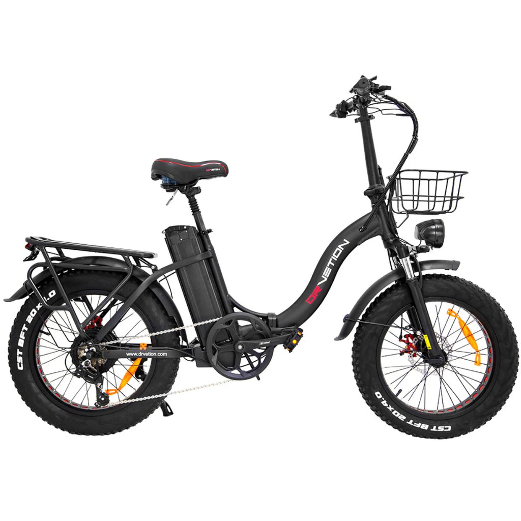 Vélo électrique DrveTion CT20 - Moteur 750W Batterie 48V15AH Roues 20 pouces Pliable - Noir