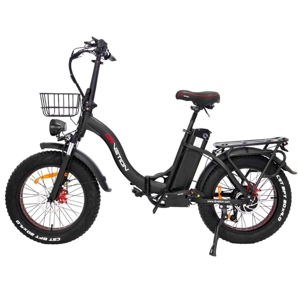 Vélo Électrique DrveTion CT20 - Moteur 750W Batterie 48V10AH Roues 20 Pouces Pliable - Noir