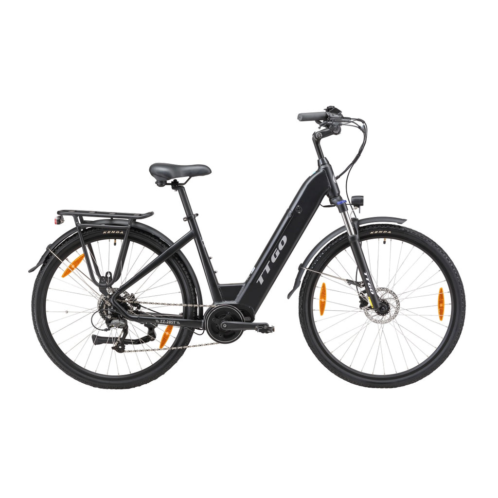 TTGO ZZ-28ST Electric Bicycle - 250W Motor 36V20AH Battery 28 Inch Tires Disc Brake - Black